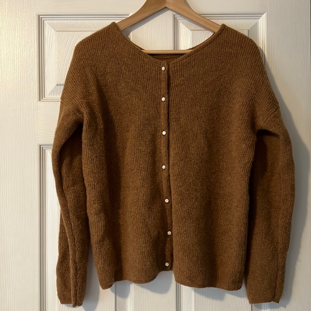 Sezane Gaspard sweater camel